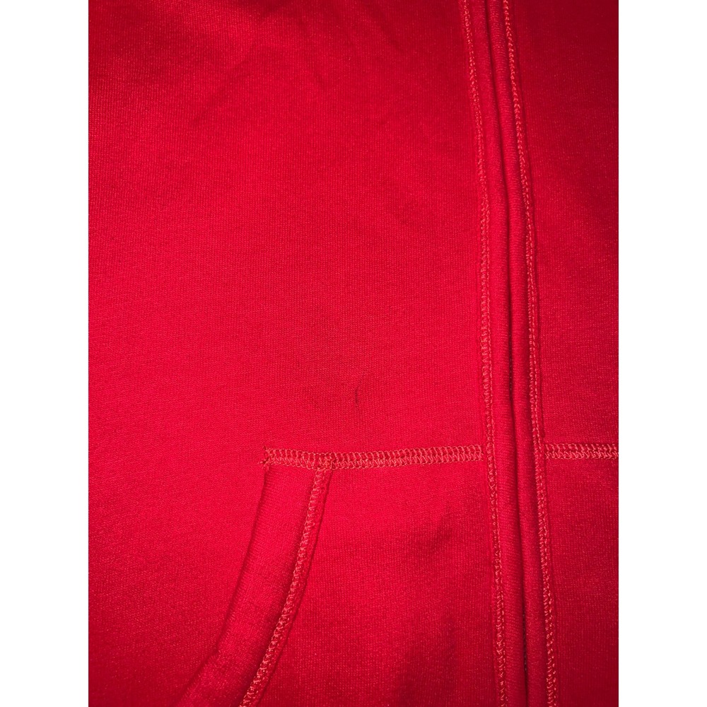 Vintage Hollister California Womens Red Full Zip Hoodie Fleece Large - Picture 3 of 13